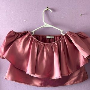 Beautiful satin blouse for a night out!